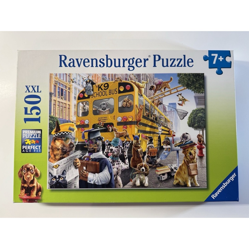Ravensburger K9 School Bus Dogs Puzzle 150 XXL Pieces #129744 Ages 7+